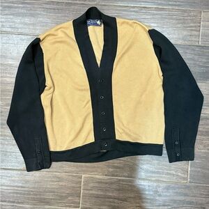 Nat Nast Black and Tan Cardigan